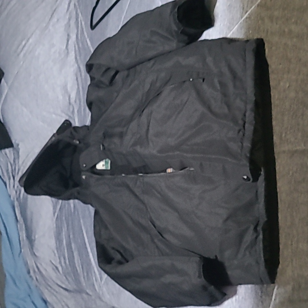Mens black heated jacket